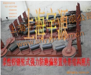 新型帶式輸送機(jī)防跑偏裝置 調(diào)偏 糾偏 防止皮帶跑 偏心小托輥產(chǎn)品圖片