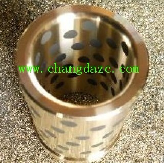 供應：WQS雙擋邊整體鑲嵌式軸承/雙法蘭銅套產(chǎn)品圖片