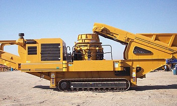 自循環(huán)液壓履帶圓錐破移動站,履帶式圓錐破