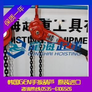 DLS020進(jìn)口環(huán)鏈?zhǔn)职夂J【黑熊GEN手扳葫蘆】龍海