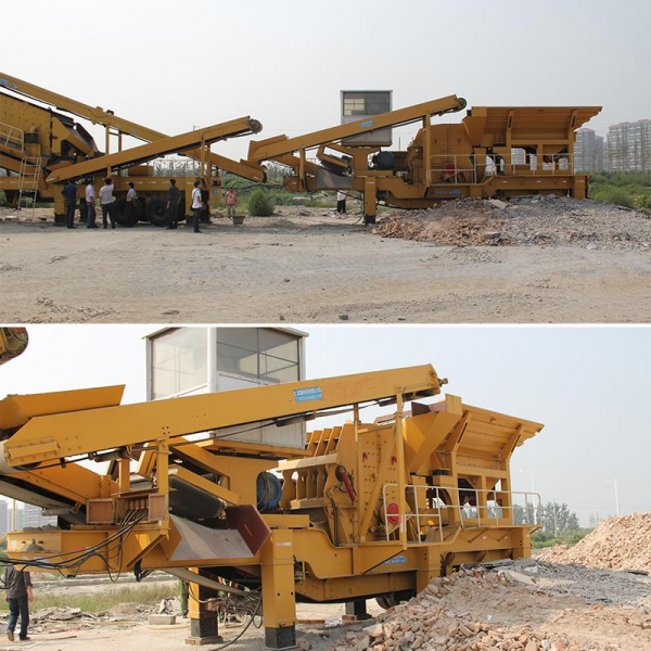 驛城河卵石輪胎移動(dòng)碎石站 車載卵石克機(jī)品牌