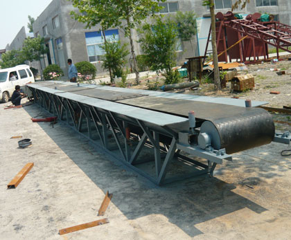 皮帶輸送機_壓球機生產線配套設備