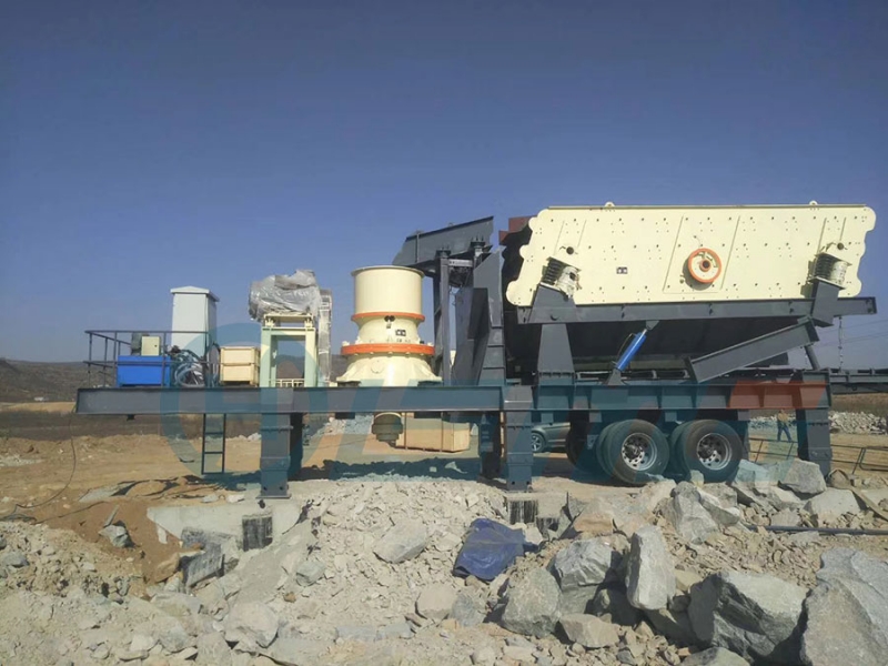 輪胎式移動破碎站處理建筑垃圾的優(yōu)產(chǎn)品圖片