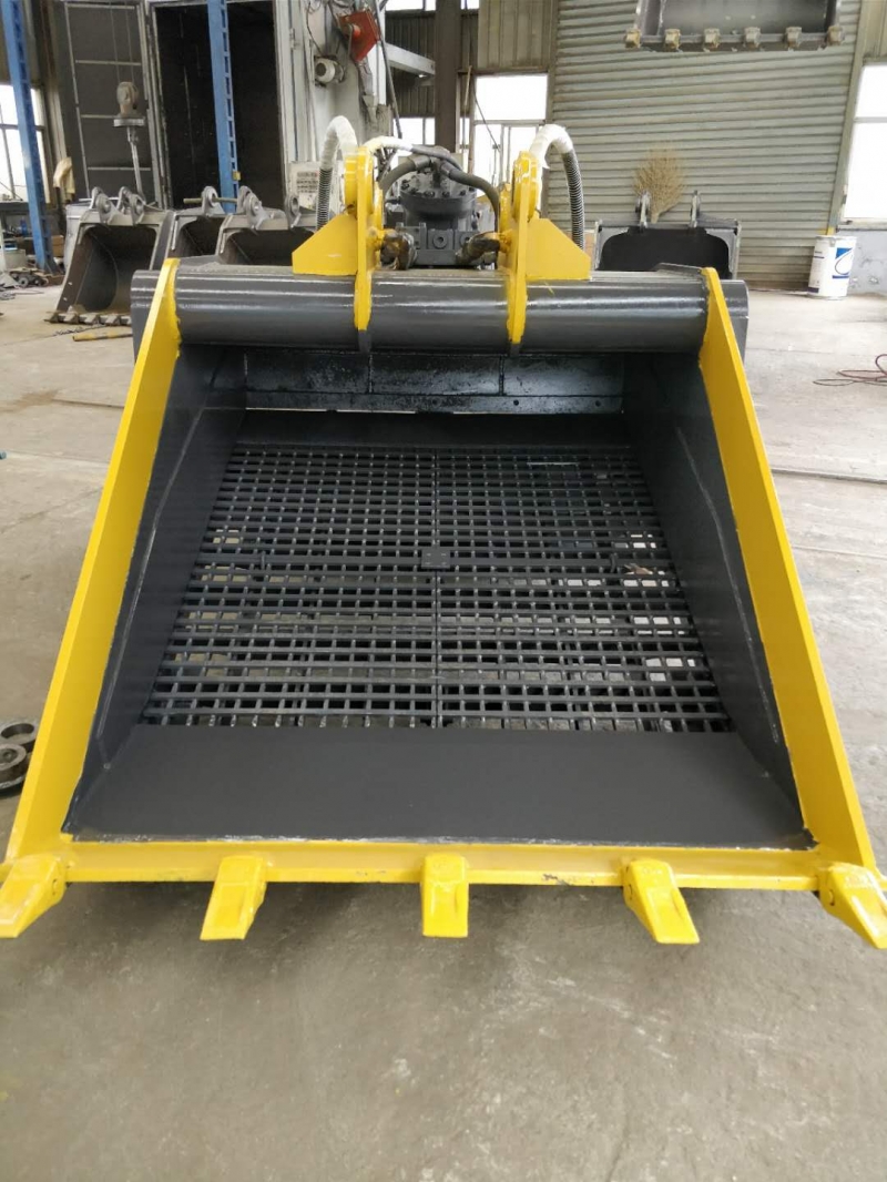 挖掘機(jī)水平篩分斗、土壤篩分、渣土分離 振動(dòng)產(chǎn)品圖片