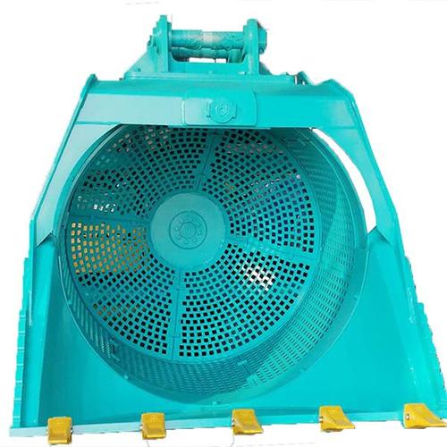 液壓篩分鏟斗 沙土旋轉(zhuǎn)篩分河道清產(chǎn)品圖片