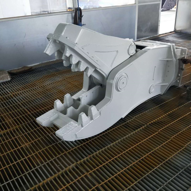 拆遷破碎鉗水泥塊鄂式破碎鉗