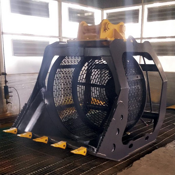 20-30噸挖機(jī)旋轉(zhuǎn)篩分斗分級選料設(shè)