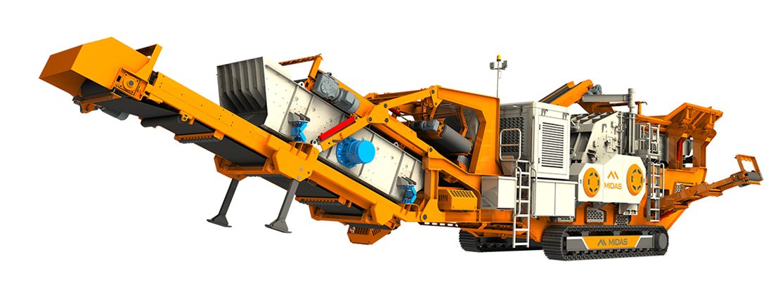 履帶移動反擊式破碎站