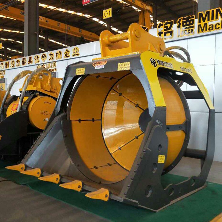 挖機(jī)石子分篩斗 水陸兩用旋轉(zhuǎn)洗沙斗