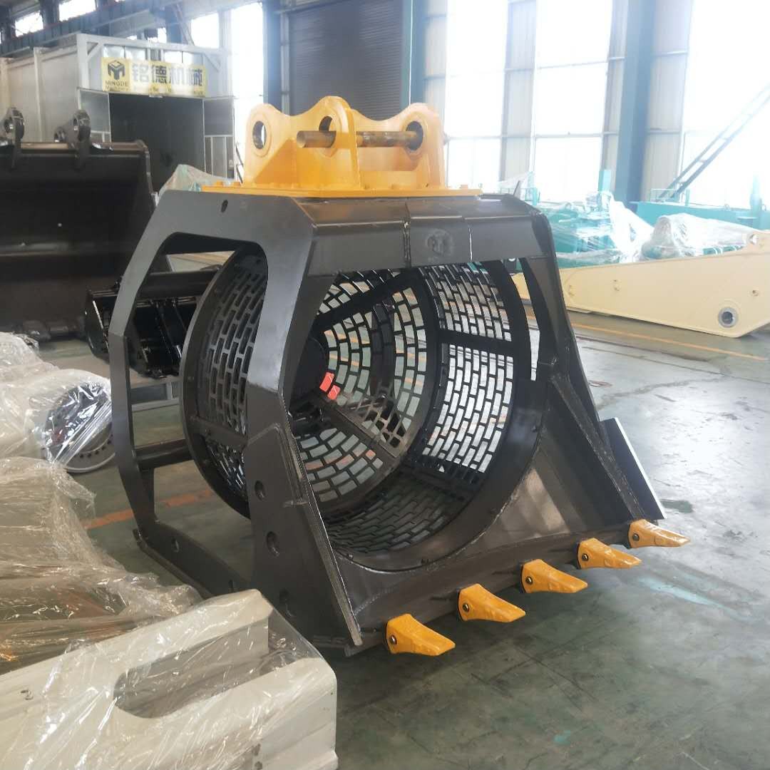 挖掘機(jī)篩分斗 滾筒式篩分斗產(chǎn)品圖片