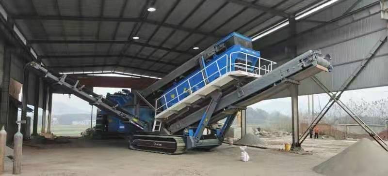 租賃建筑垃圾移動式破碎站, 建筑垃圾回收設備, 建筑垃圾破碎機