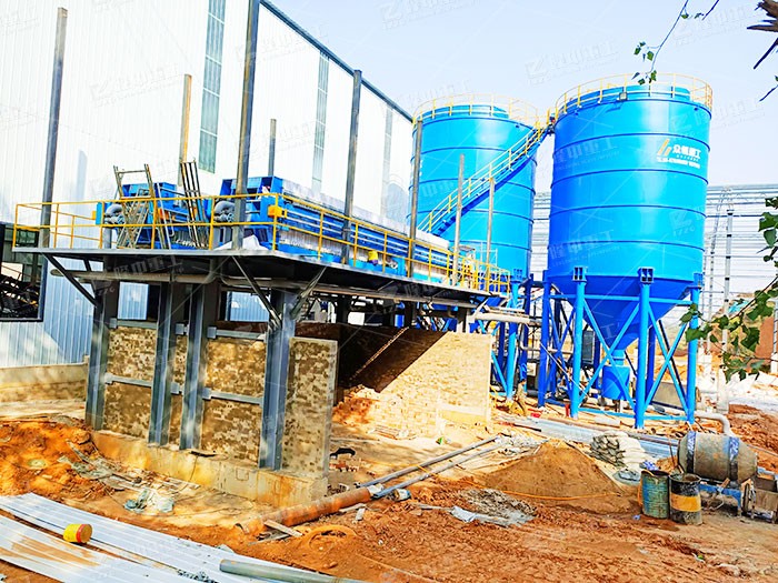 砂子泥沙分離 石英砂洗砂清洗現(xiàn)場(chǎng)