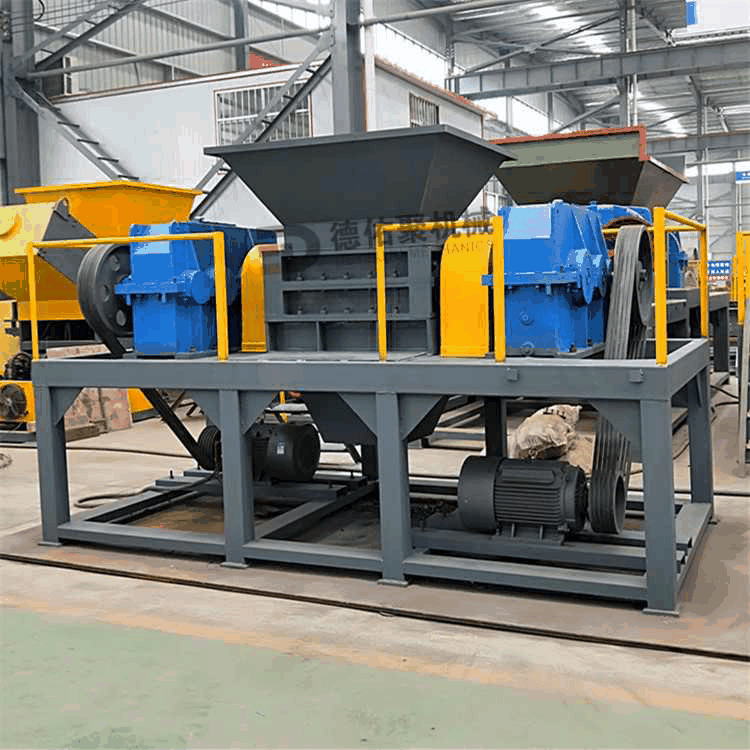 大塊橡膠粉碎機 雙軸塑料破碎機 剪切式車殼撕碎機產(chǎn)品圖片