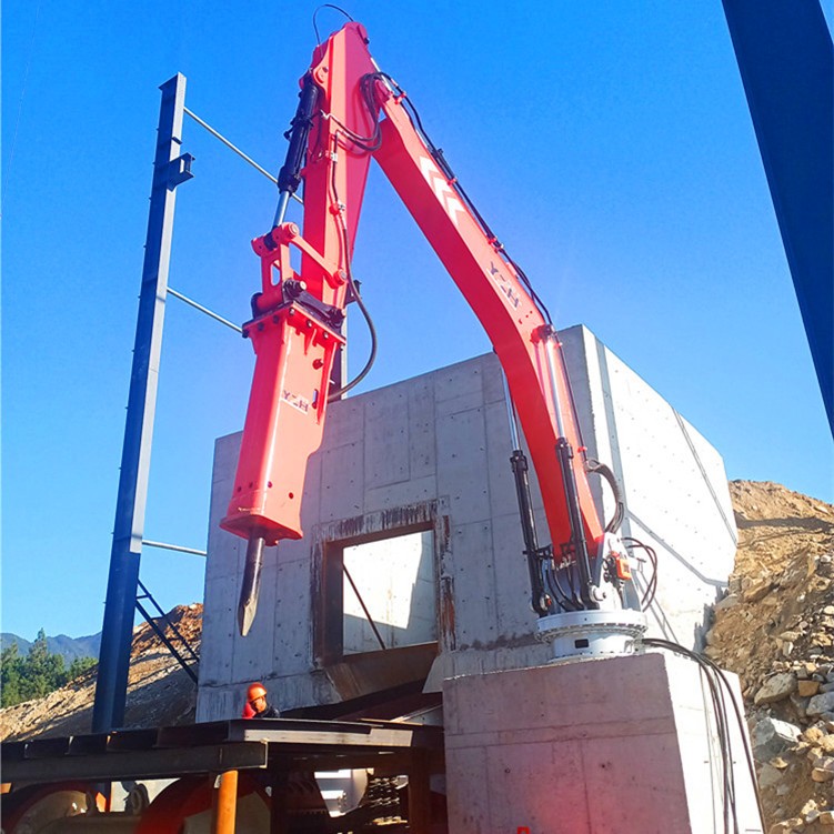 砂石骨料場用固定式液壓破碎錘