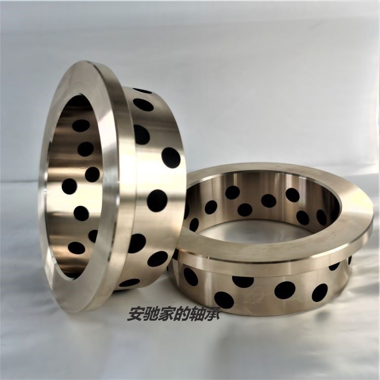 JFB耐磨錫青銅臺階自潤滑石墨銅套