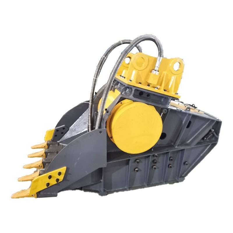 挖掘機(jī)液壓顎式破碎斗白改黑混凝土路面廢料破碎好設(shè)備