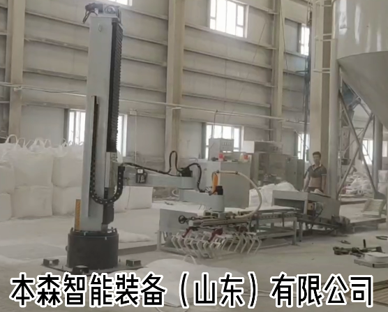 桶裝瓷磚膠堆垛碼垛機(jī)器人產(chǎn)品圖片