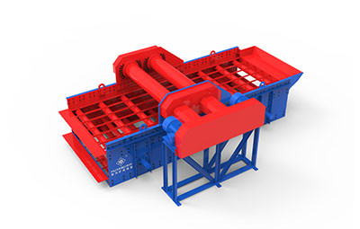 雙軸水平振動篩砂石篩分骨料分級篩選產(chǎn)品圖片