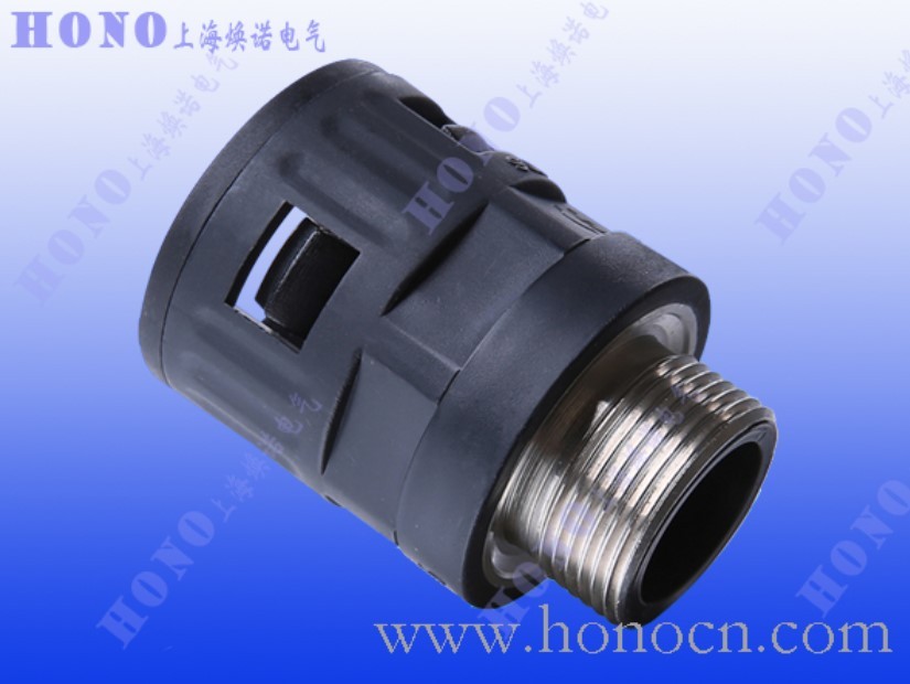 金屬螺紋塑料管接頭 金屬螺紋尼龍管接頭 金屬螺紋波紋管接頭產(chǎn)品圖片