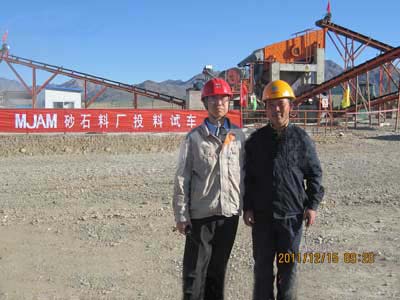 上海建冶重工阿富汗MJAM艾娜克銅礦砂石料廠成功試車