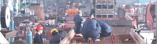 上海東蒙路橋機械有限公司破碎機工廠車間