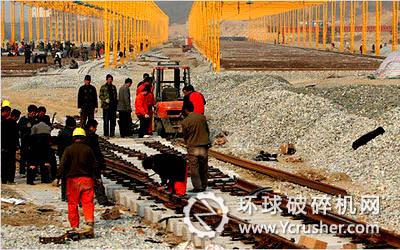 正在施工中的鐵路建設(shè)