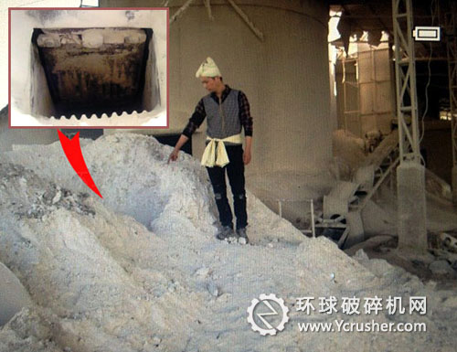 玉山縣巖瑞鎮(zhèn)的九峰水泥廠鱷式破碎機(jī)事故現(xiàn)場(chǎng)