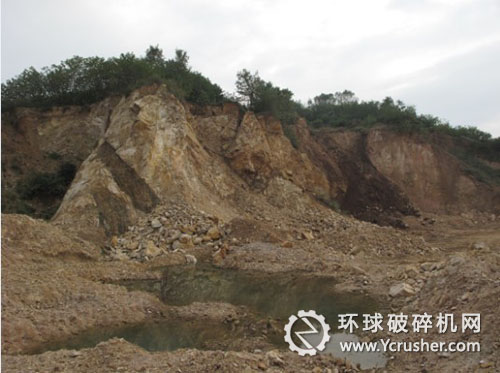 正在開挖的福山