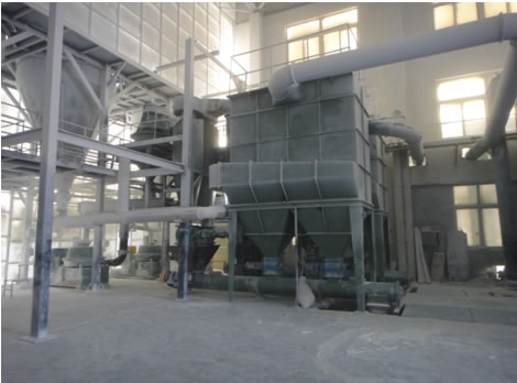 浙江力普納米鈣成套粉碎生產(chǎn)線