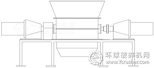剪切式垃圾破碎機(jī)雙電動機(jī)驅(qū)動