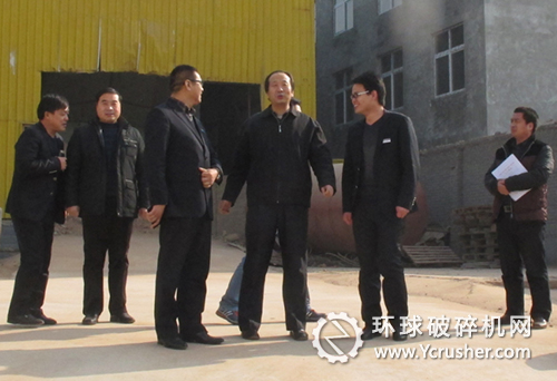 劉章主任一行考察公司建筑廢棄物堆場(chǎng)