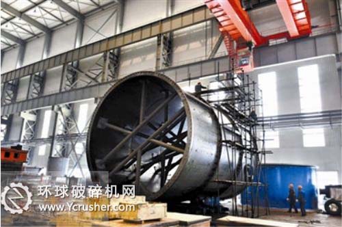 直徑6.2米的溢流型球磨機(jī)