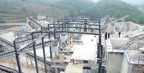 現(xiàn)代化機(jī)制砂企業(yè)生產(chǎn)現(xiàn)場