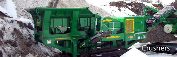 C50履帶式顎式破碎篩分機和C44履帶式圓錐破碎篩分機