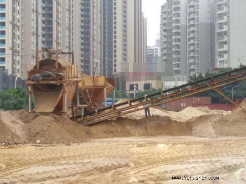 砂場里的混合機會把不同種類的砂混合在一起