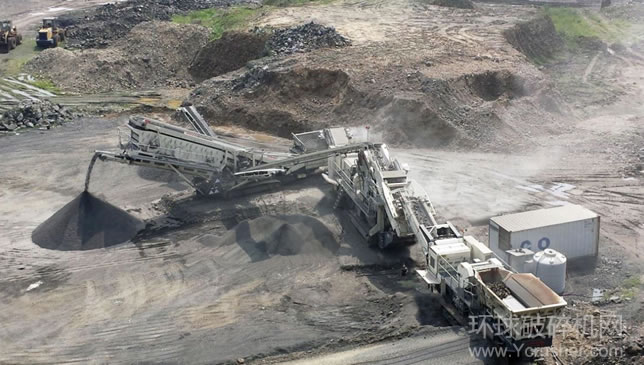 特雷克斯南方路機的移動破碎篩分設(shè)備破碎篩分后砂石骨料效果