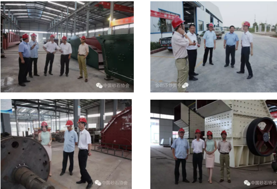 中國(guó)砂石協(xié)會(huì)會(huì)長(zhǎng)胡幼奕蒞臨金山機(jī)械調(diào)研