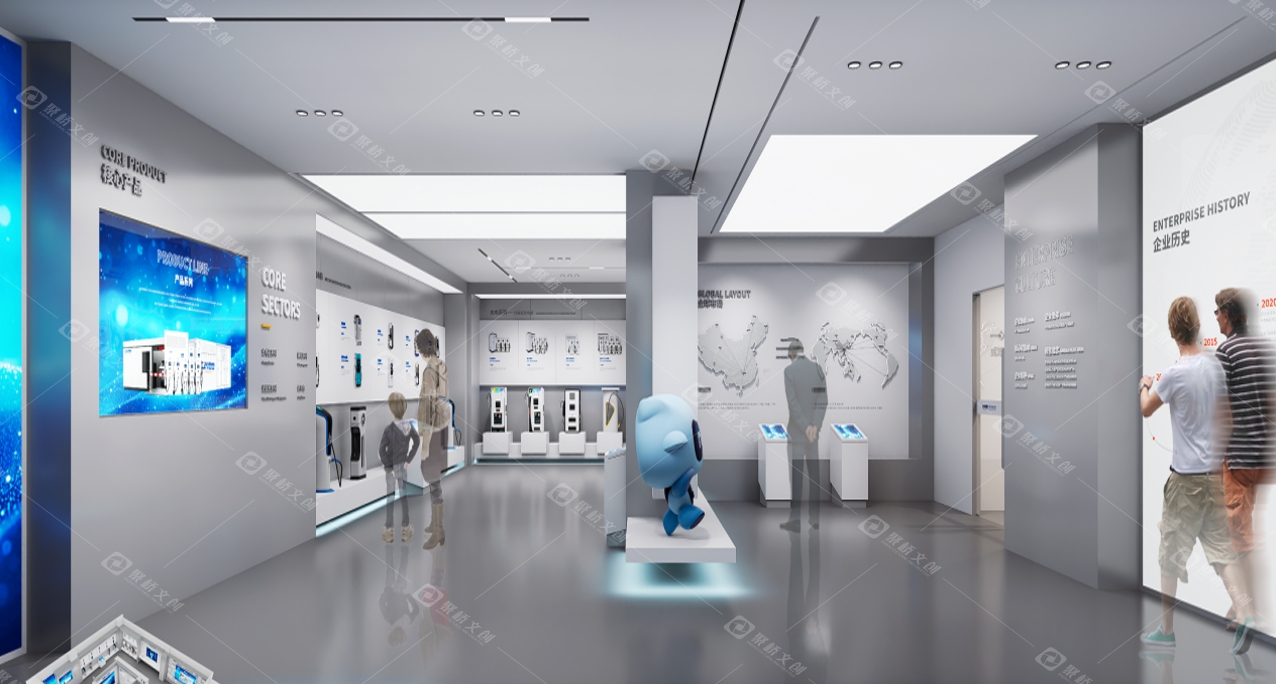 新能源企業(yè)展廳設(shè)計