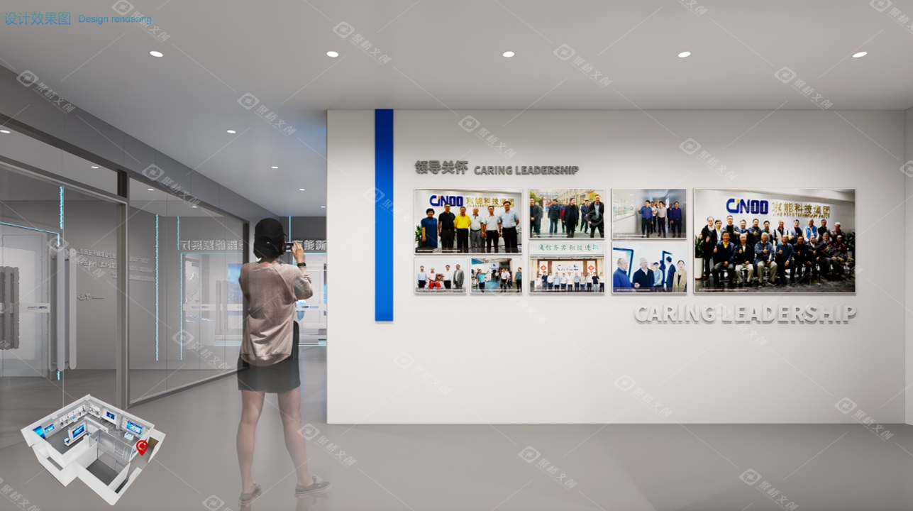 企業展廳設計效果圖